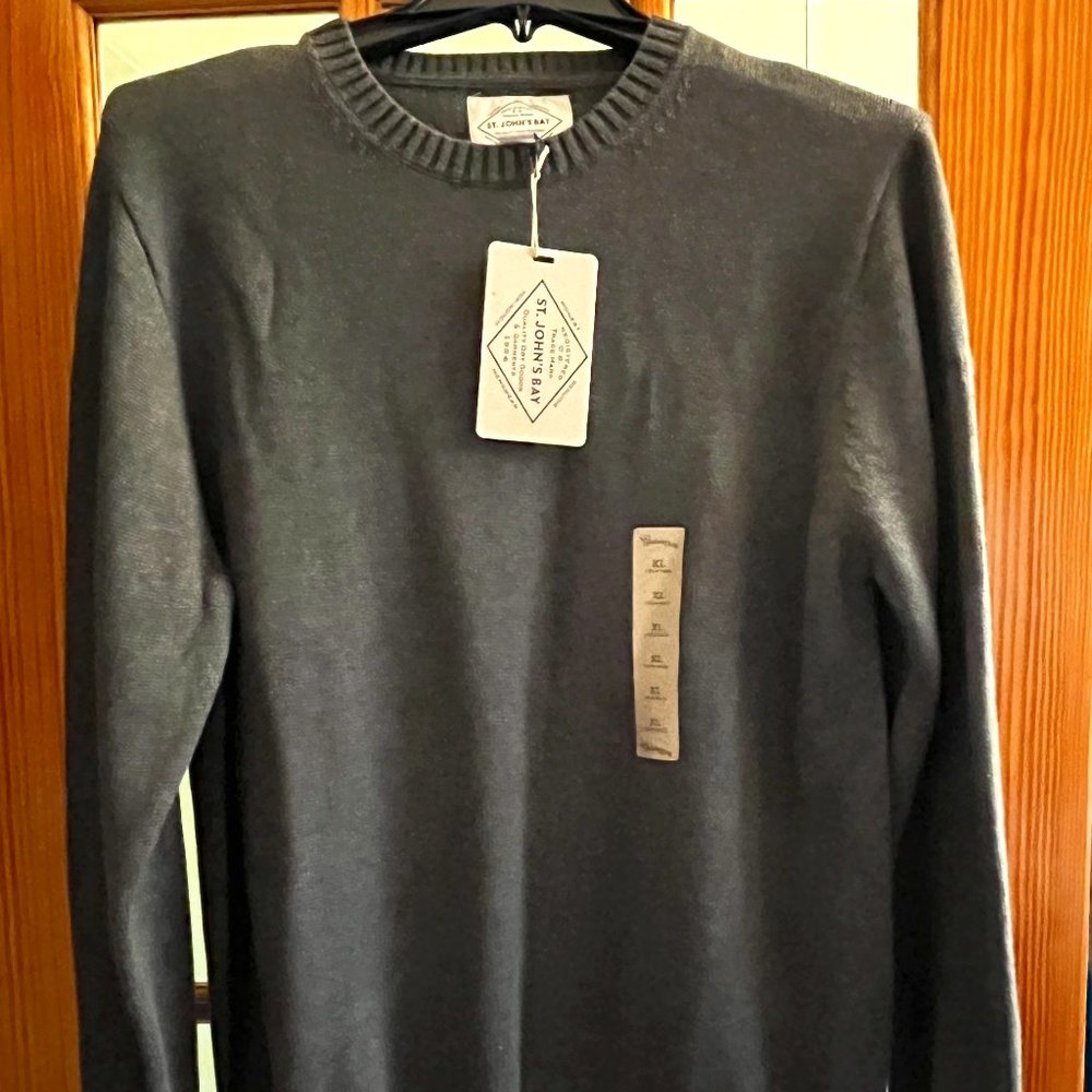 St. John's Bay, Extra Large, XL, Rich Gray, New w. Tags